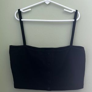 Black button up tank